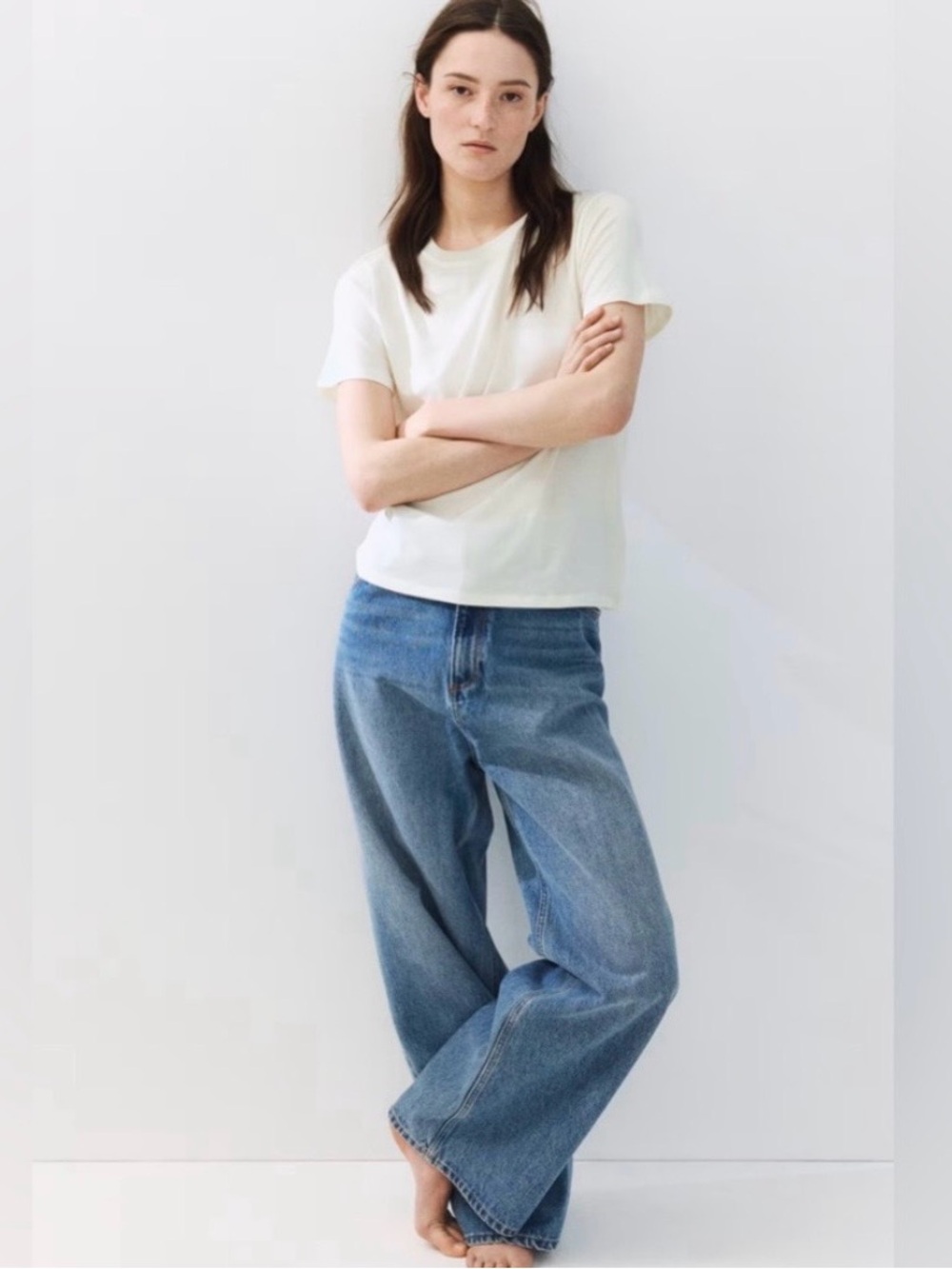 H&M Divided Basic White T-Shirts Set of 3